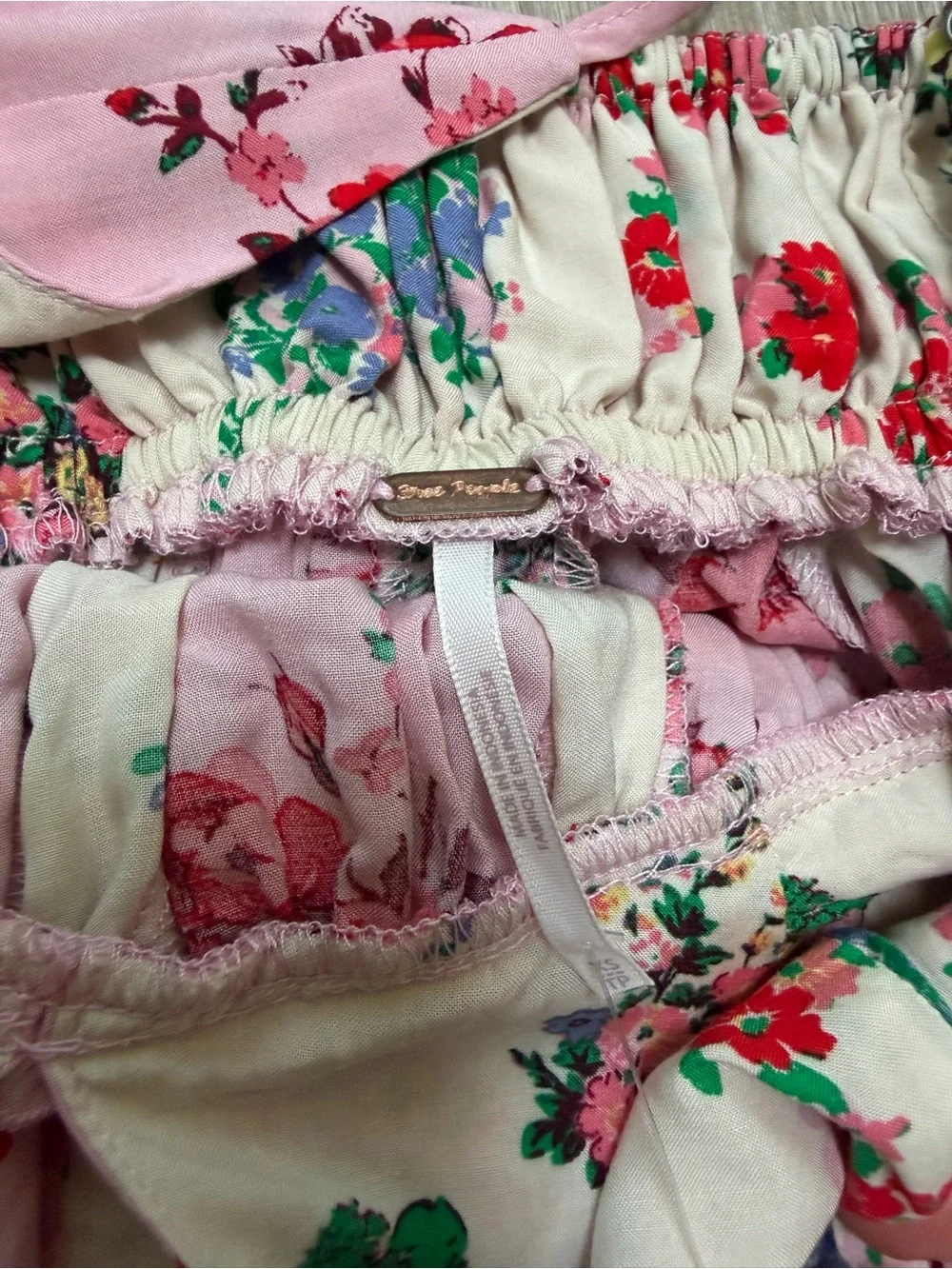 Free People Tillie Babydoll Top floral indie boho flowerchild coquette femme